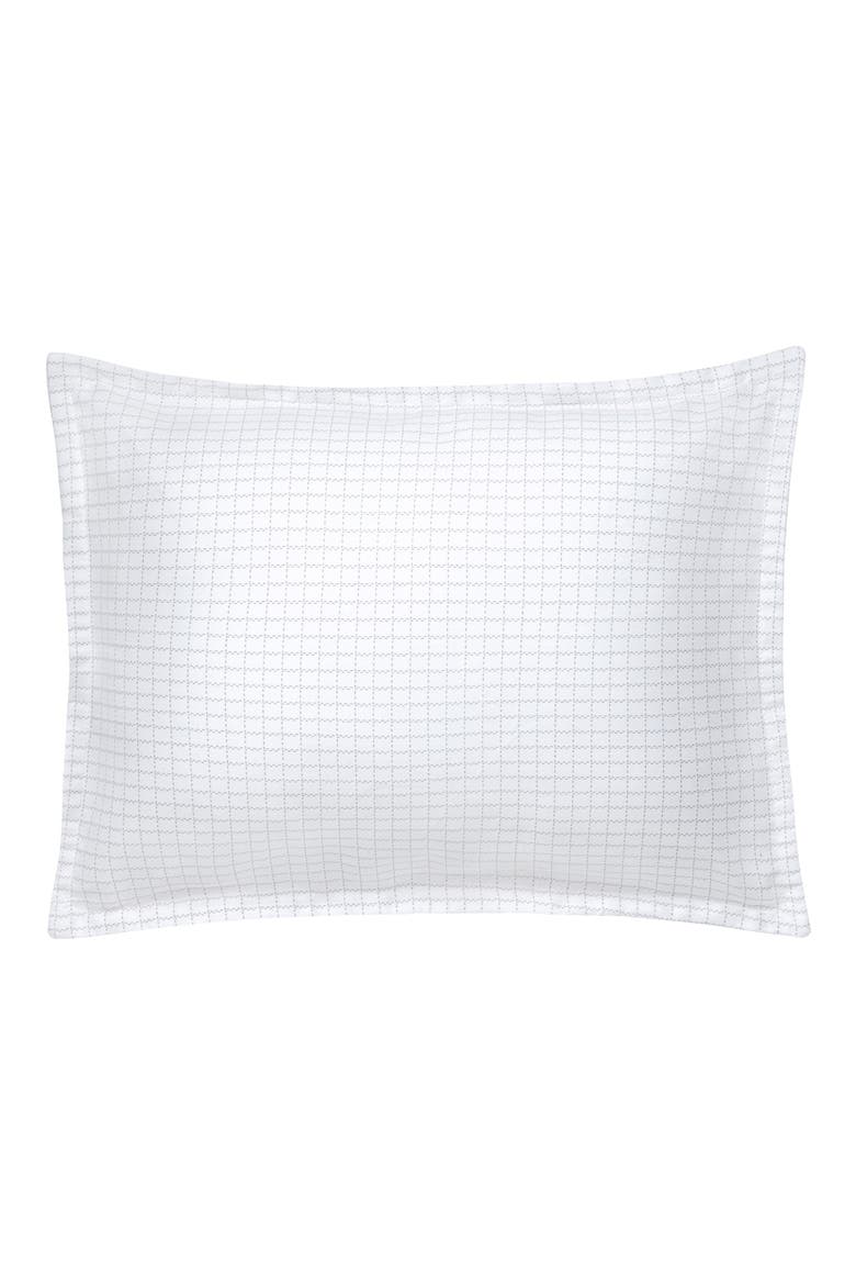 Oxford Standard Pillow Sham, Main, color, GREY GRID