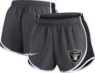 Nike Women's Nike Charcoal Las Vegas Raiders Plus Size Logo Performance Tempo Shorts
