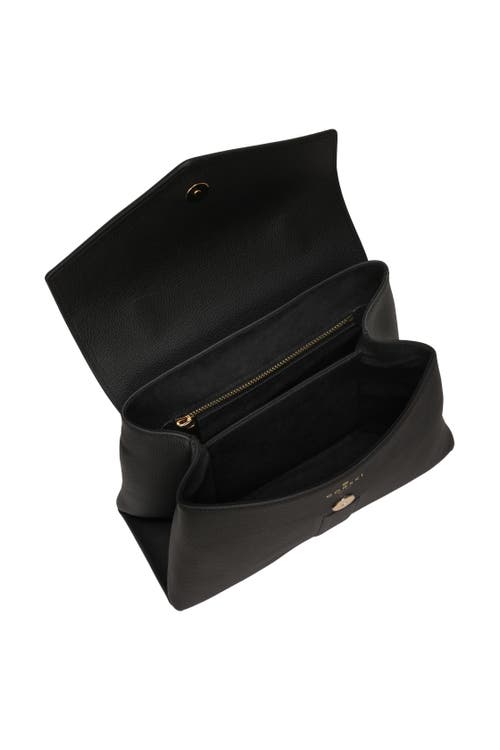 Gorski Leather Bag With Crossbody Strap In Black
