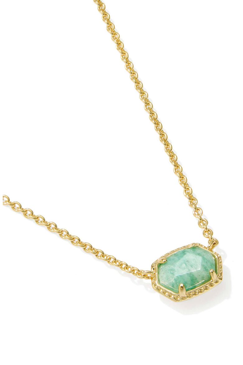 Daphne Frame Stone Pendant Necklace, Alternate, color, GOLD TEAL AMAZONITE