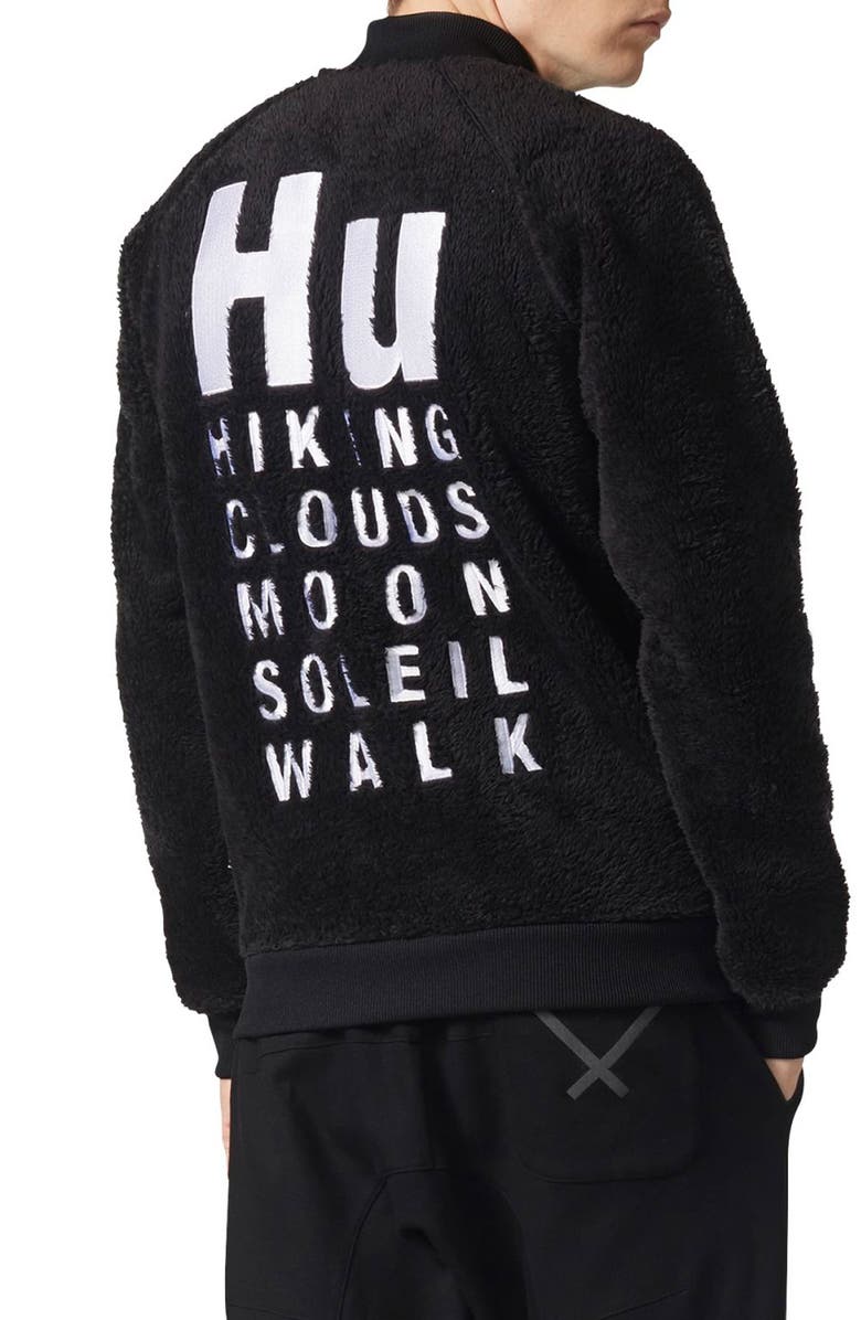 adidas Originals Pharrell Williams Hu Hiking Fleece Track Jacket, Alternate, color, 
