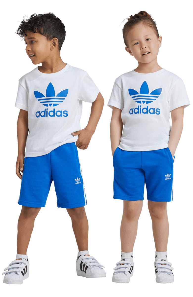 adidas Kids' Trefoil Graphic T-Shirt & Shorts Set, Alternate, color, 