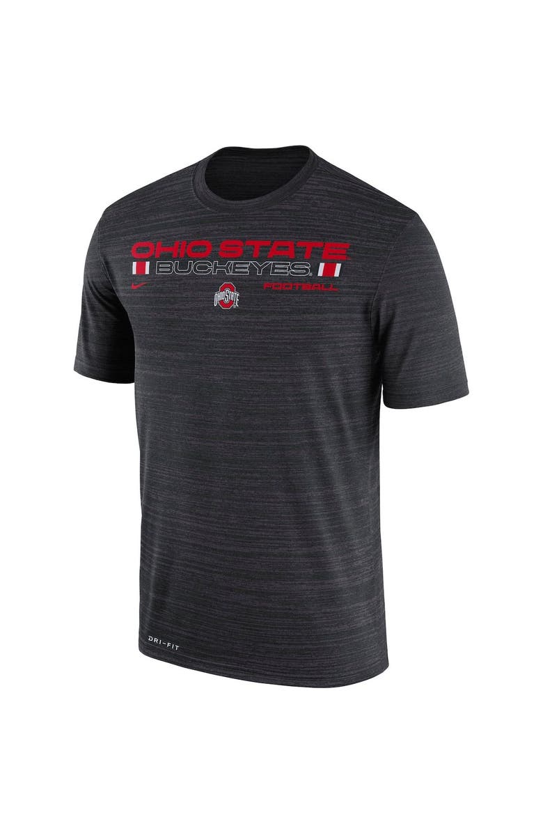 Nike Men's Nike Charcoal Ohio State Buckeyes Velocity Legend Performance T-Shirt, Alternate, color, 
