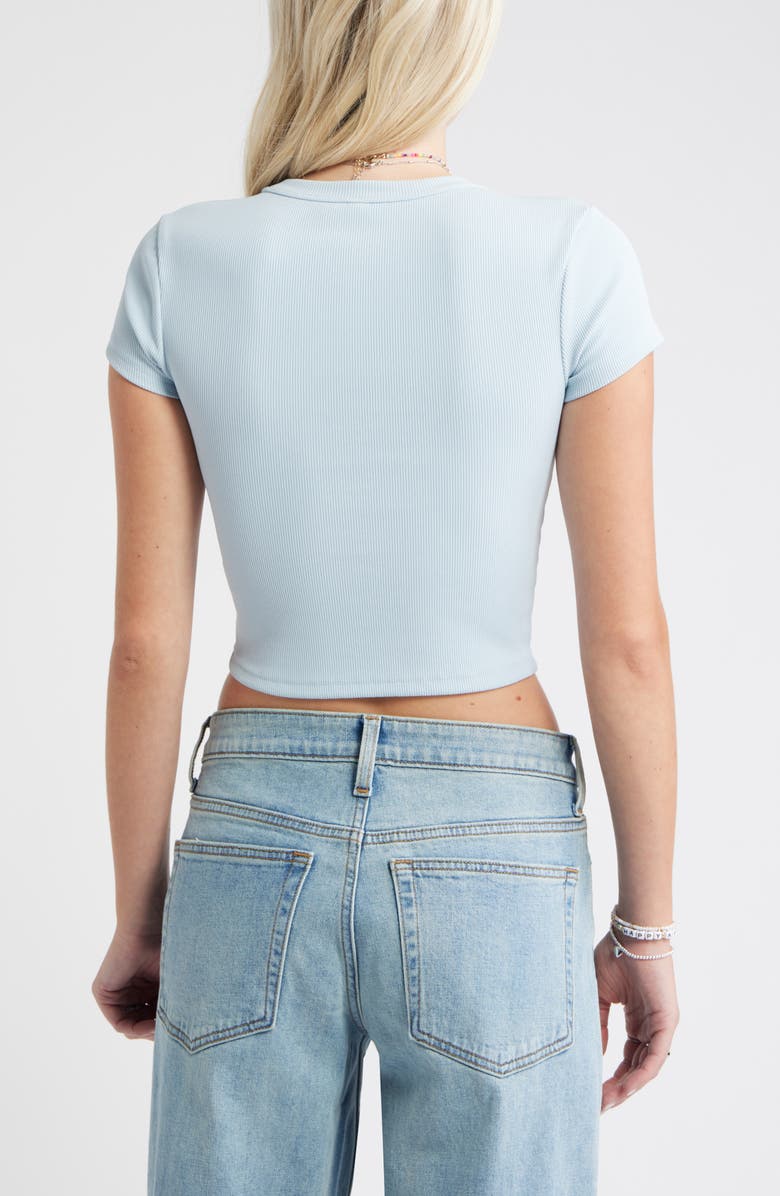 Compact Rib Crop Baby Tee