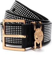 Kurt Geiger London Jeweled Faux Leather Belt