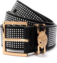 Kurt Geiger London Jeweled Faux Leather Belt