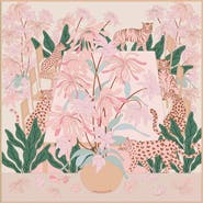 Jessie Zhao New York Double Sided Silk Scarf Of Jungle Gathering
