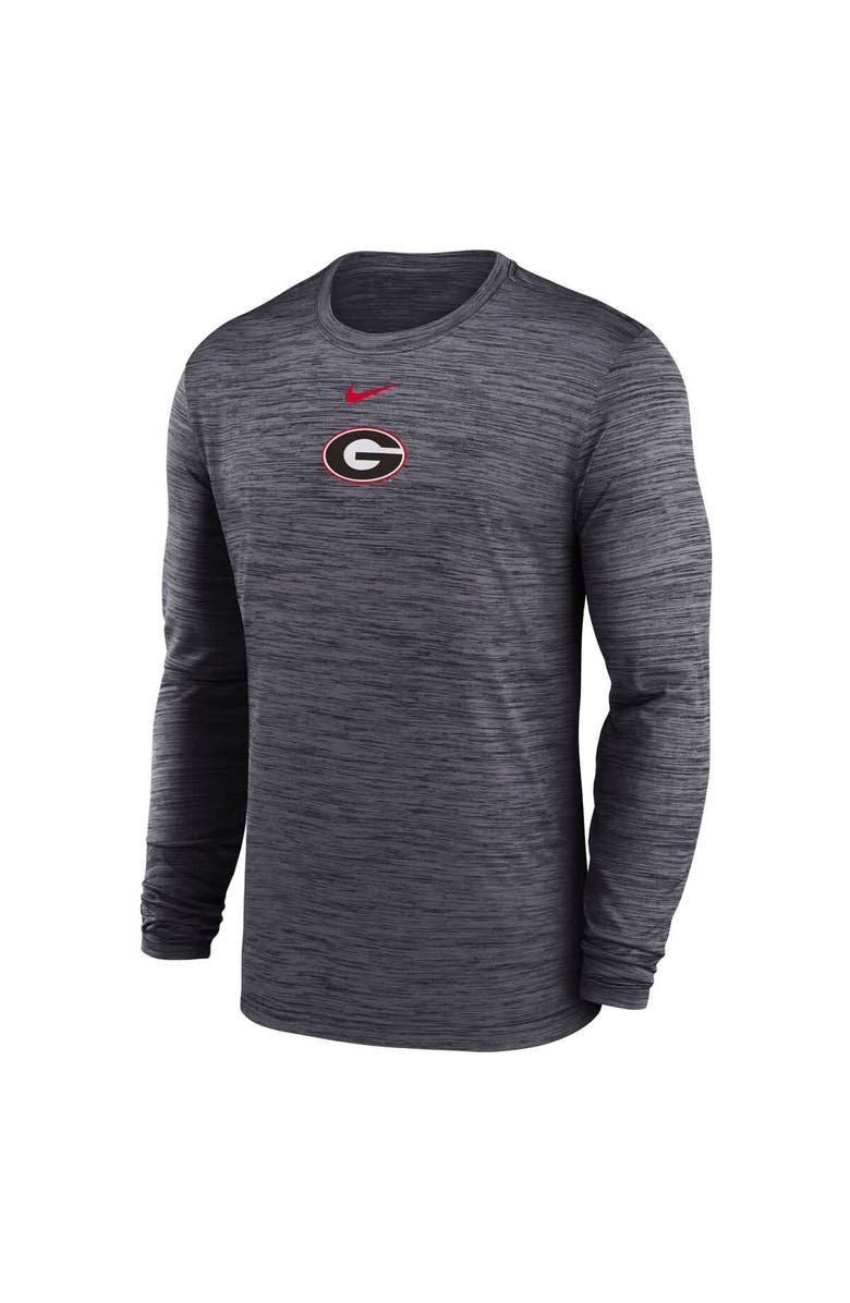 Nike Men's Nike Black Georgia Bulldogs 2025 Sideline Velocity Performance Long Sleeve T-Shirt, Alternate, color, Black