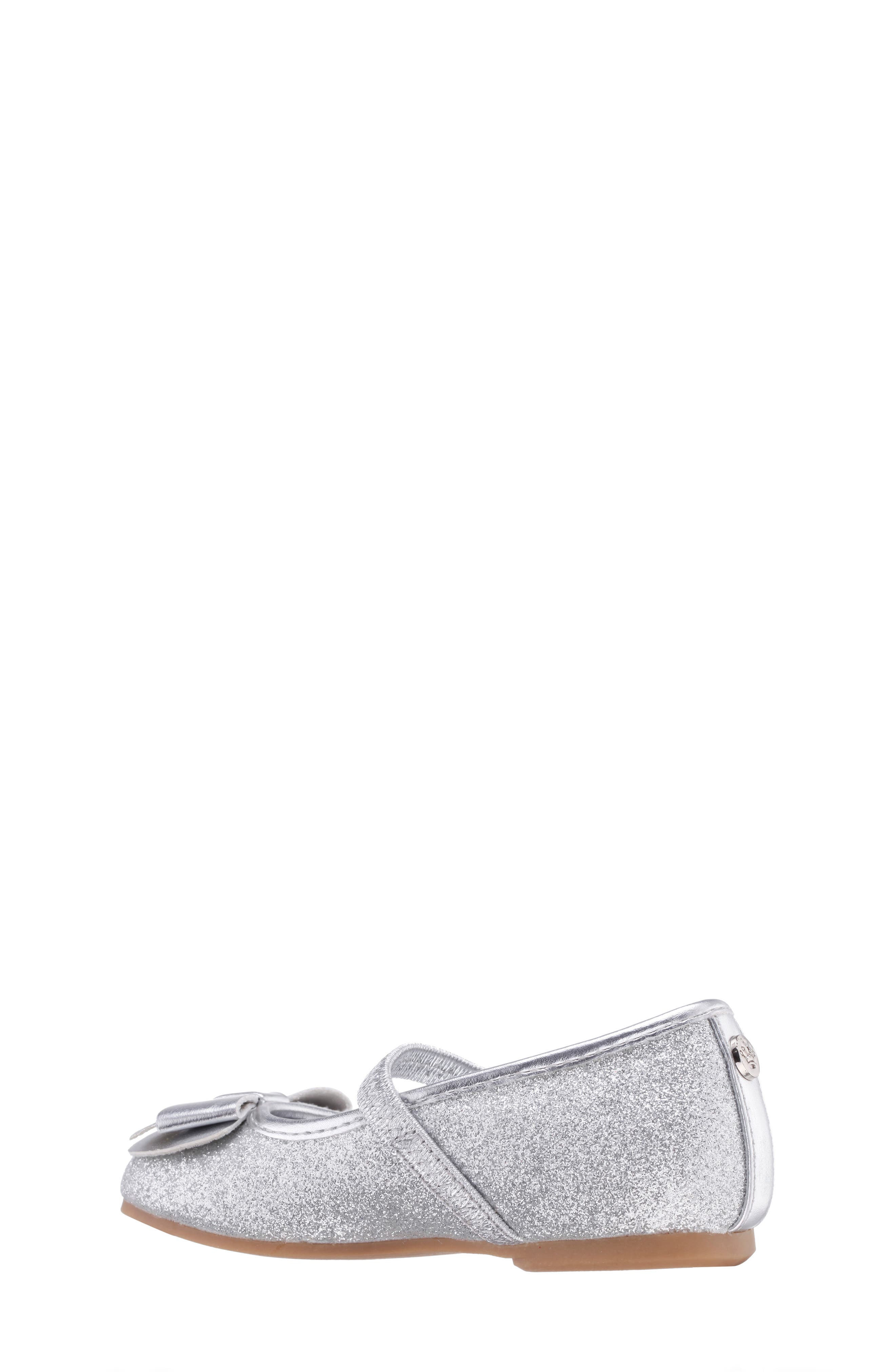 Nina Kids' Kenzee Mary Jane Flat, Alternate, color, Silver