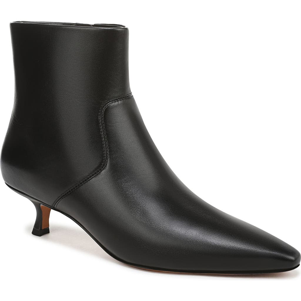 Vince Simone Kitten Heel Bootie In Black