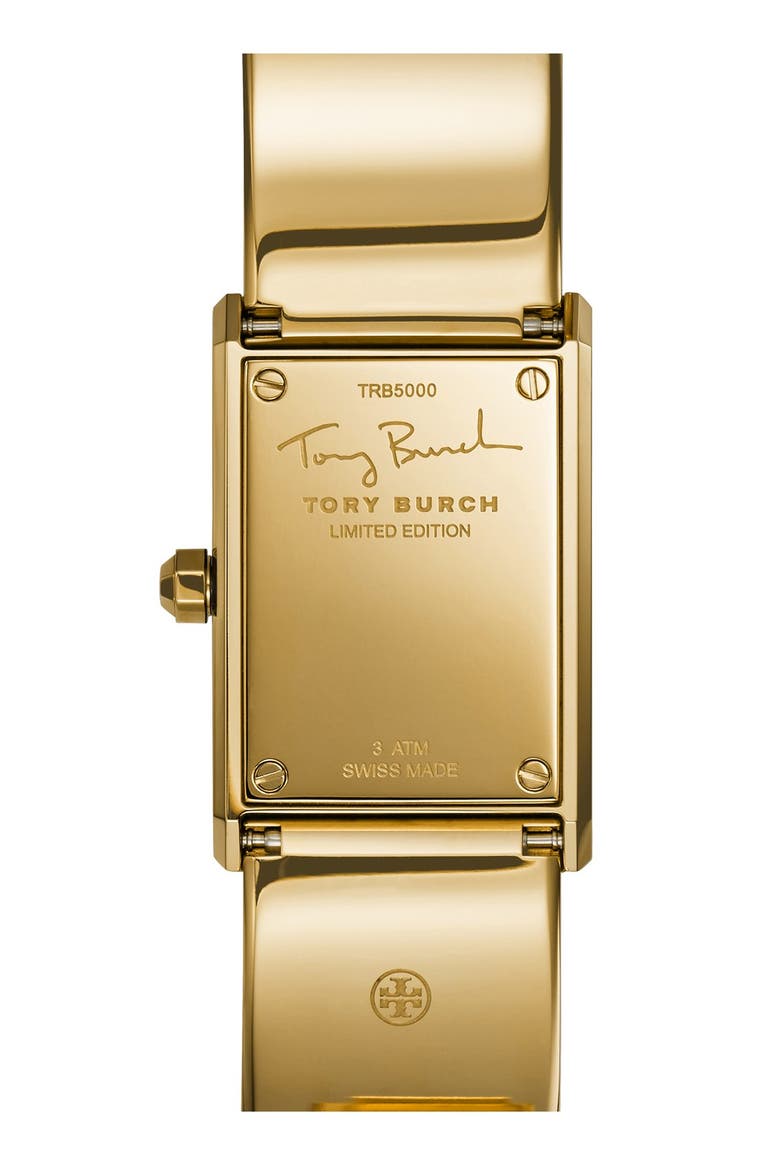 'Robinson' Rectangle Case Bangle Watch, 25mm x 38mm (Limited Edition), Alternate, color, GOLD/ LAPIS