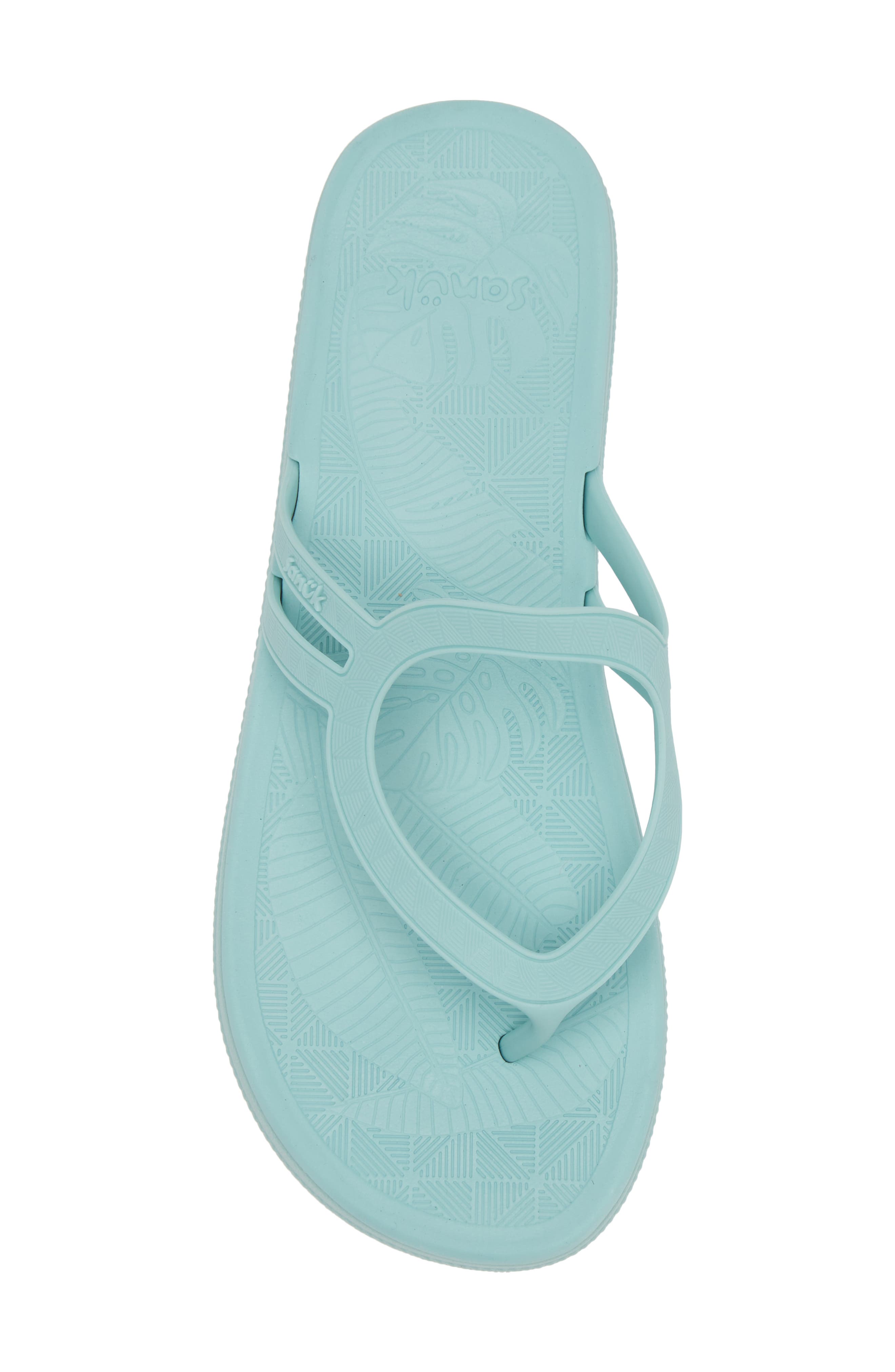 Sanuk Sunshine Platform Flip Flop, Alternate, color, Pastel Turquoise