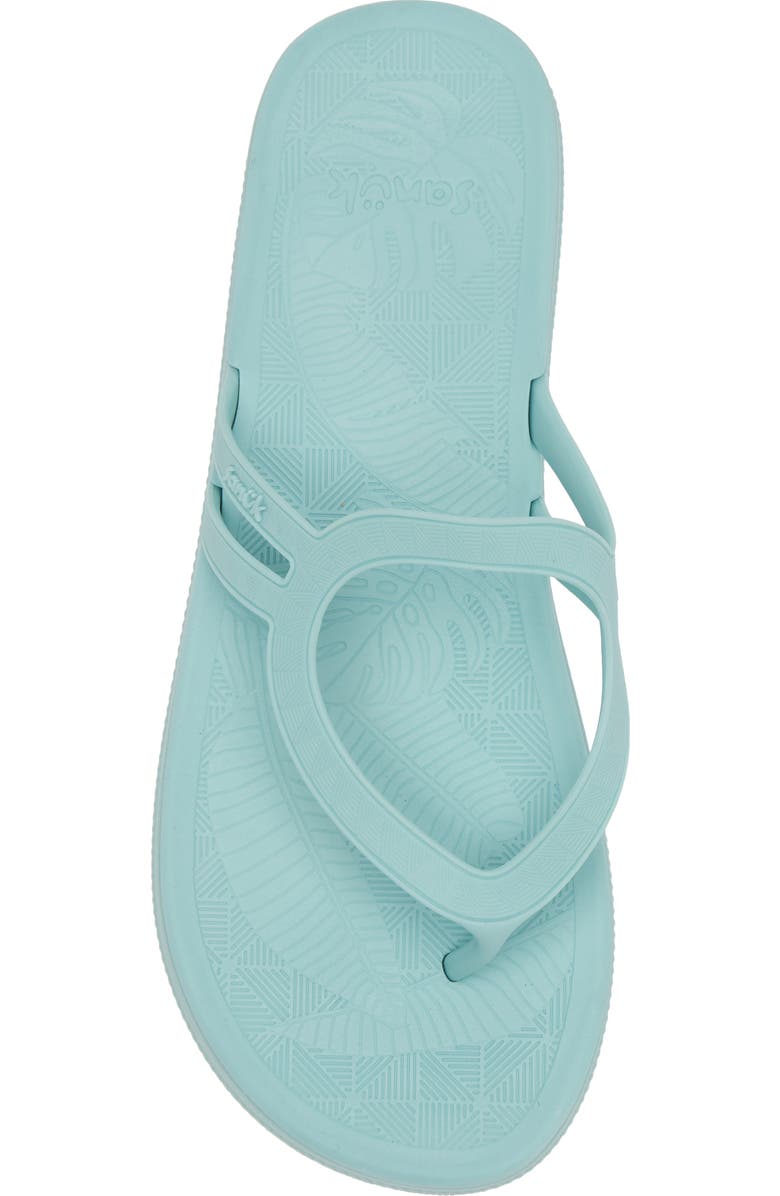 Sanuk Sunshine Platform Flip Flop, Alternate, color, Pastel Turquoise
