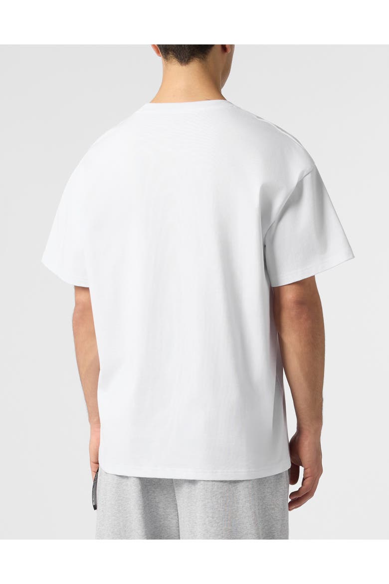 Round Neck T-Shirt 3D Tiger Men, Alternate, color, white