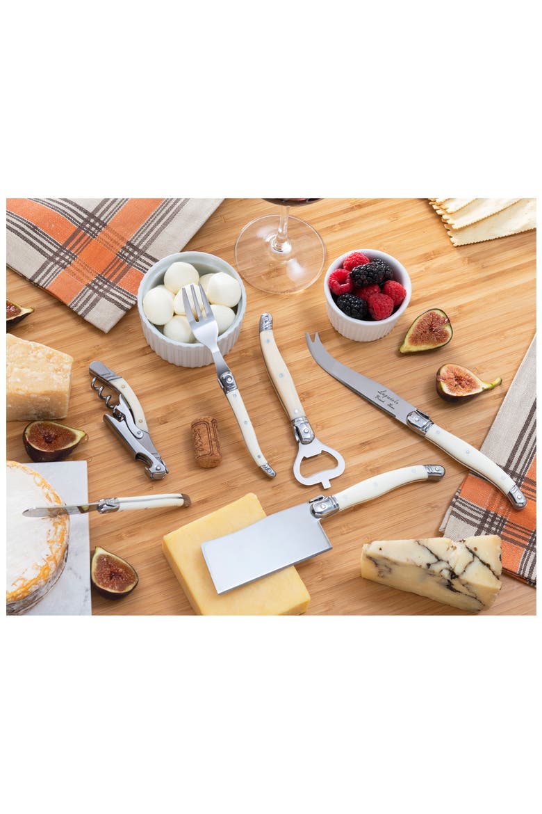 Ultimate 13-Piece Assorted Charcuterie Knife & Fork Set, Alternate, color, FAUX IVORY