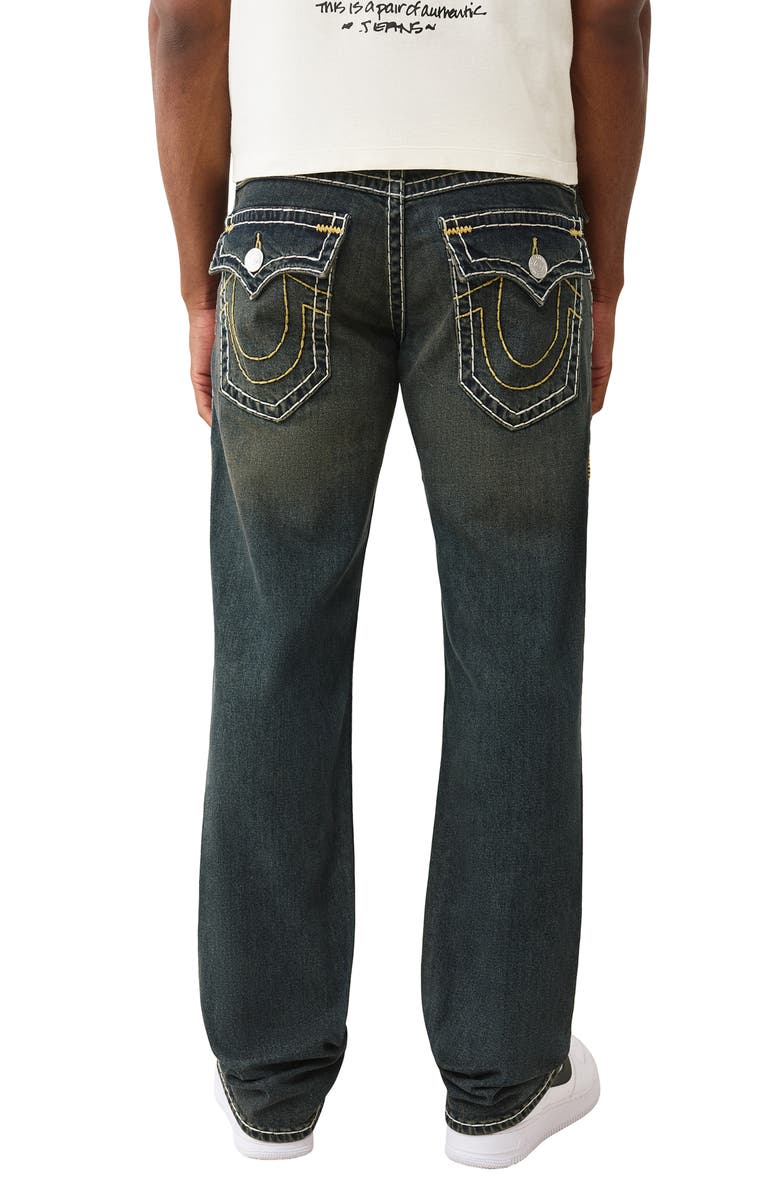 True Religion Ricky Super T Straight Leg Jeans, Alternate, color, Greenland Dark Wash