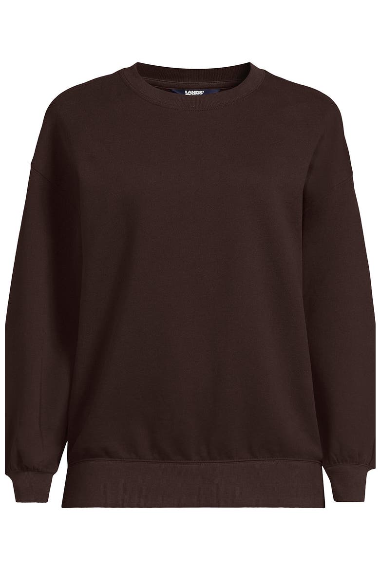 Serious Sweats Relaxed Long Sleeve Crew Neck Sweatshirt - Set Top, Alternate, color, Rich Seal Brown