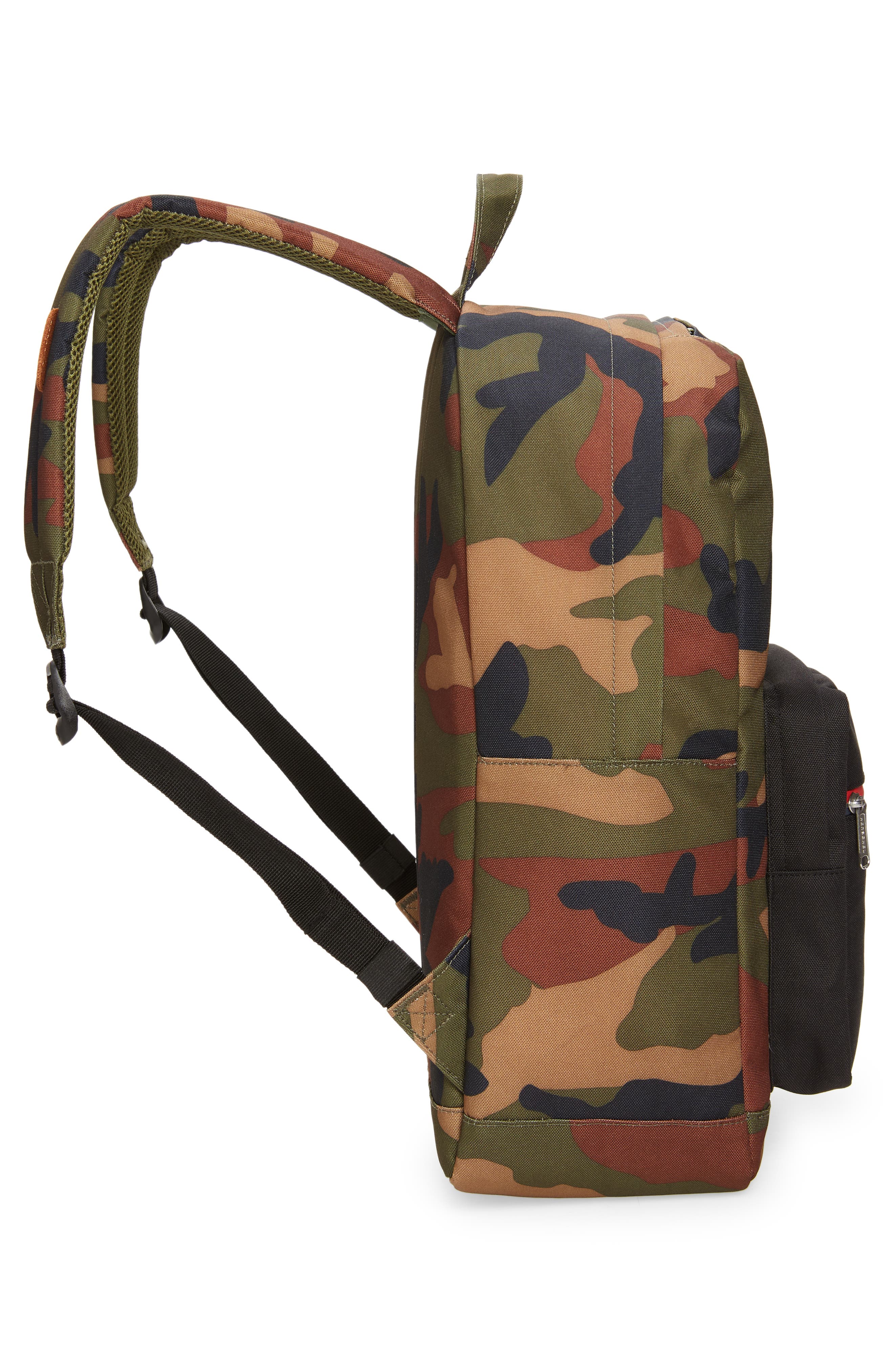 Pop Quiz Water Resistant Backpack, Alternate, color, WOODLAND CAMO BLACK