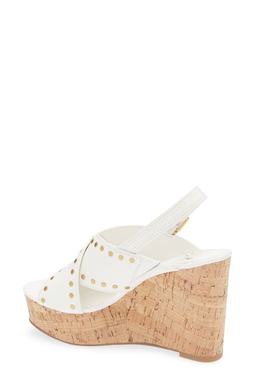Vince Camuto Ellna Platform Wedge Sandal In White