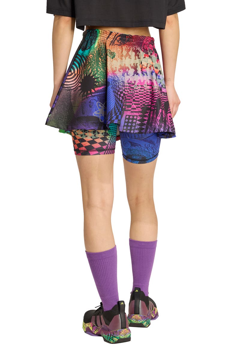 adidas x Jeremy Scott Print Skirt, Alternate, color, Bright Yellow