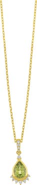 Bony Levy Iris Diamond & Peridot Pendant Necklace