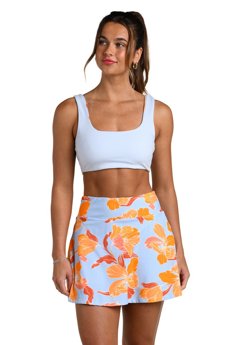 Outline Floral Active Skort, Alternate, color, DRIFT