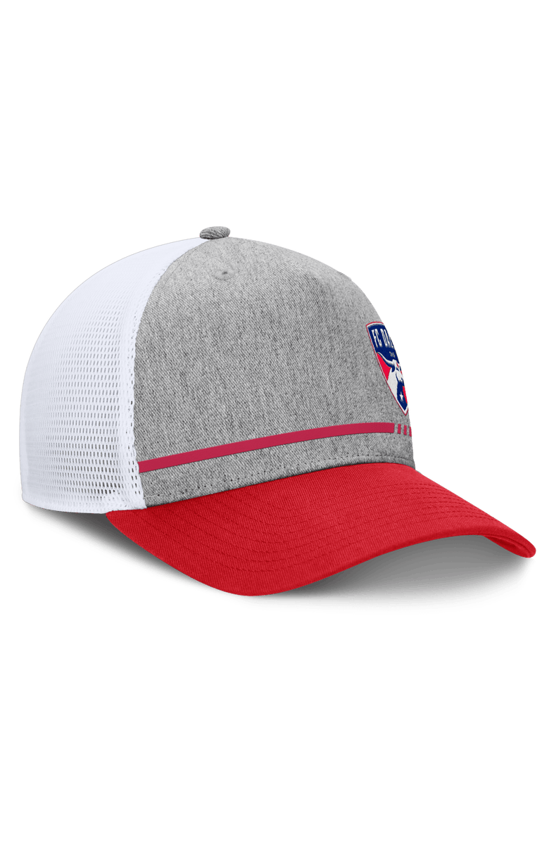 FANATICS Men's Fanatics Heather Gray FC Dallas Low Block Trucker Adjustable Hat, Alternate, color, 