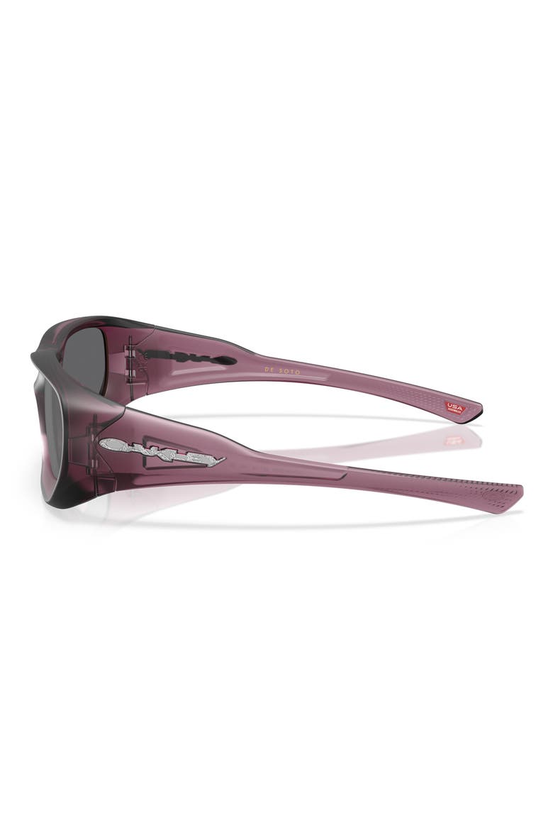 De Soto 59mm Prizm Rectangular Sunglasses, Alternate, color, MATTE INDIGO / PRIZM BLACK