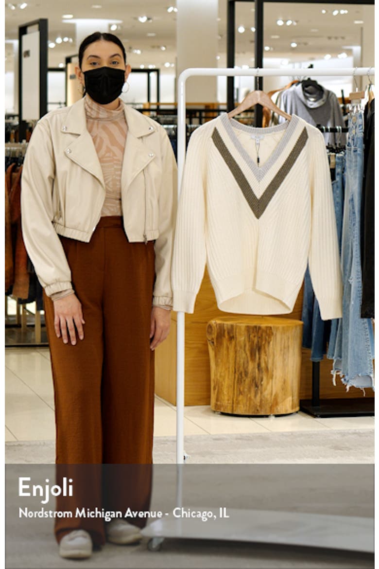 Miley V-Neck Wool & Cotton Blend Sweater video