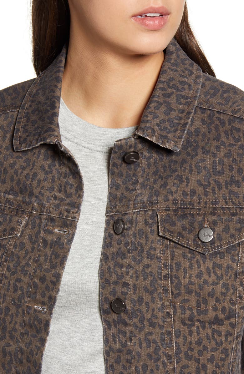 1822 Denim Leopard Print Denim Jacket, Alternate, color,