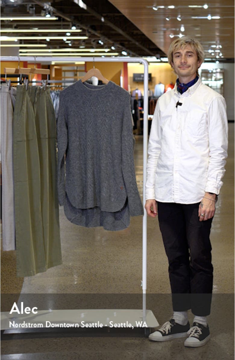 Cable Stitch High-Low Sweater Tunic, sales video thumbnail