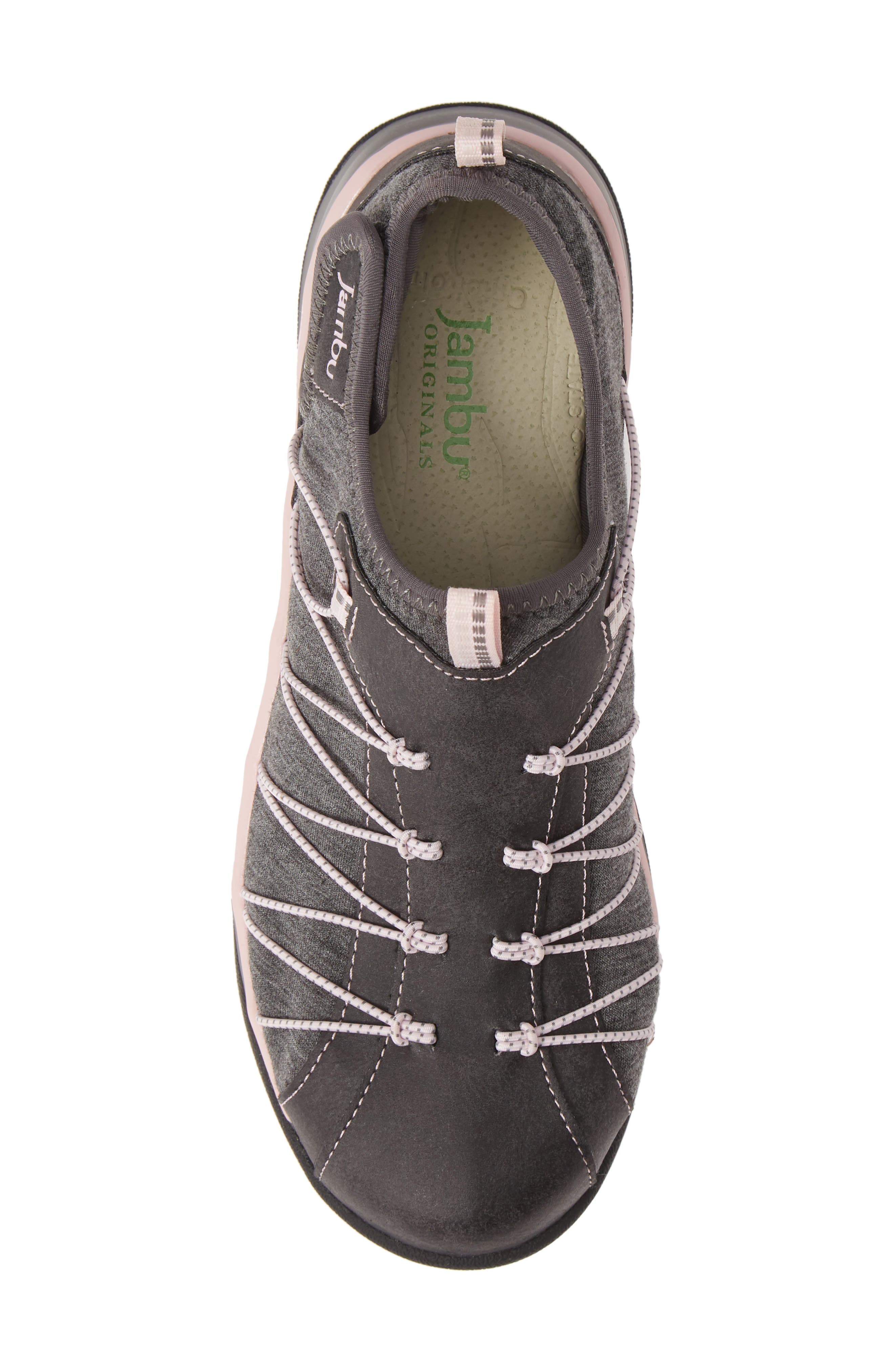 Spirit Encore Sneaker, Alternate, color, CHARCOAL/ PETAL FAUX LEATHER