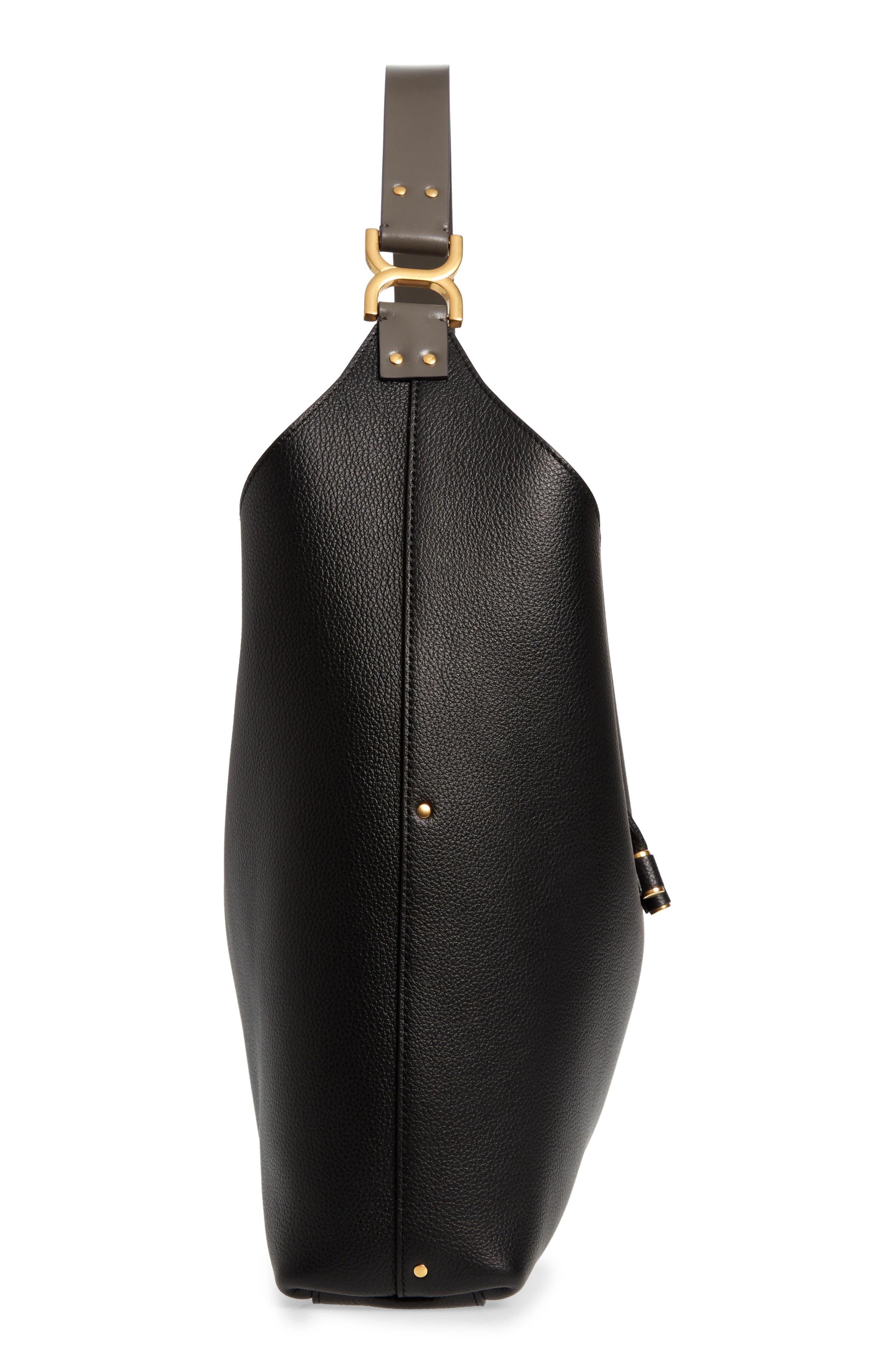 Chloé Marcie Leather Hobo Bag, Alternate, color, 