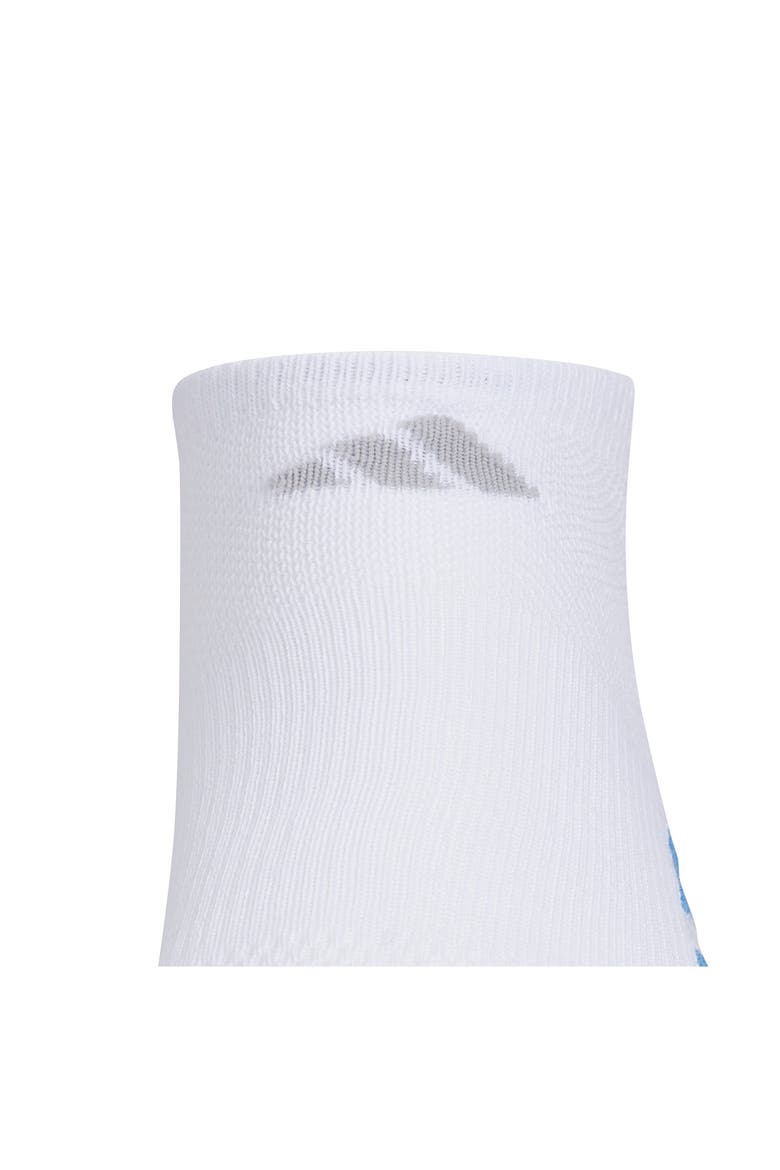 All Day Training 3-Pack No Show Socks, Alternate, color, WHITE/ RAY BLUE/ ORANGE