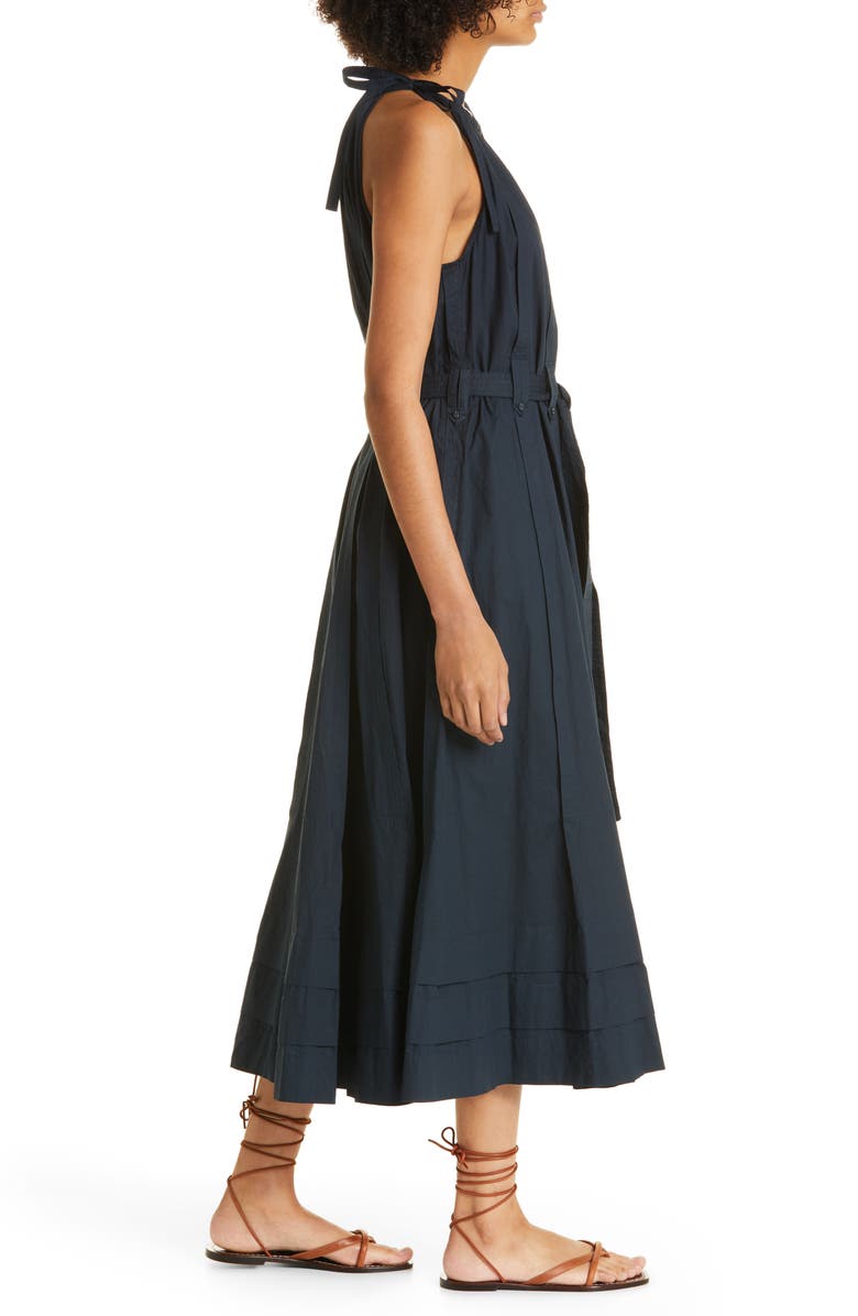 Ulla Johnson Joni Halter Neck Cotton Dress, Alternate, color,