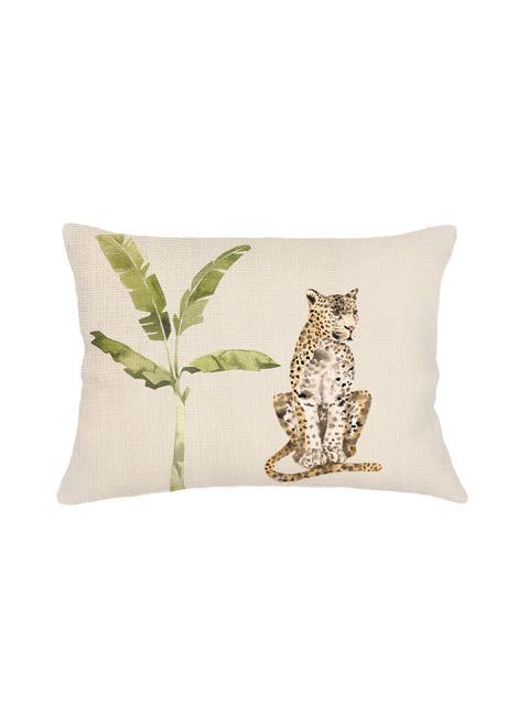 Animal Instincts Velvet Pillow 14x20 with Down Insert
