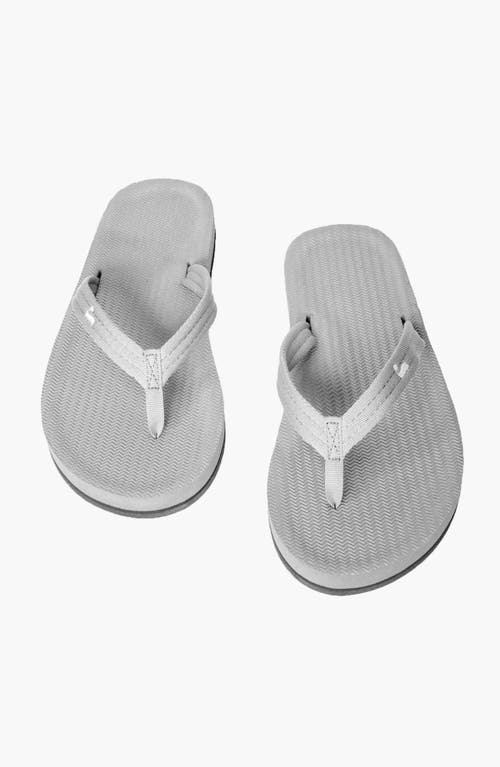 Indosole Responsibly-made Tire Sole Easy Living Flip Flops In Gray