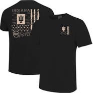 IMAGE ONE Men's  Black Indiana Hoosiers Comfort Colors OHT Camo Overlay T-Shirt