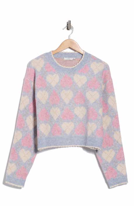 Lush Heart Argyle Pullover Sweater