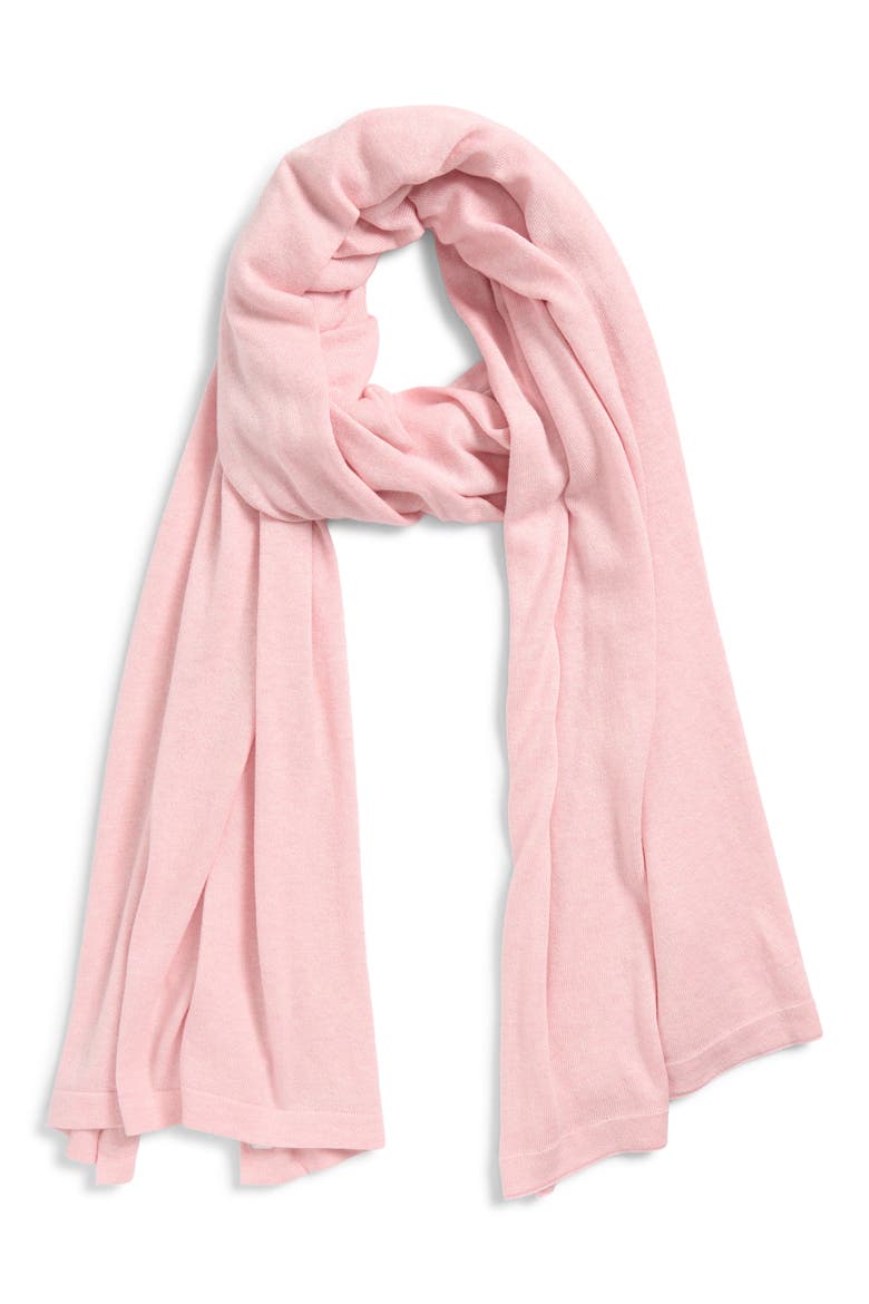 Transitional Knit Travel Wrap, Alternate, color, LIGHT PINK