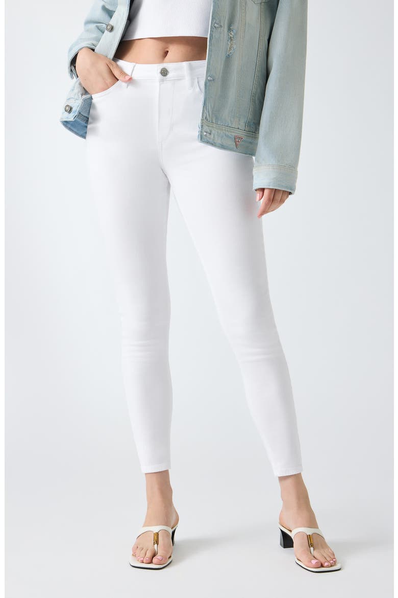 1981 High Waist Skinny Jeans, Main, color, WHITE