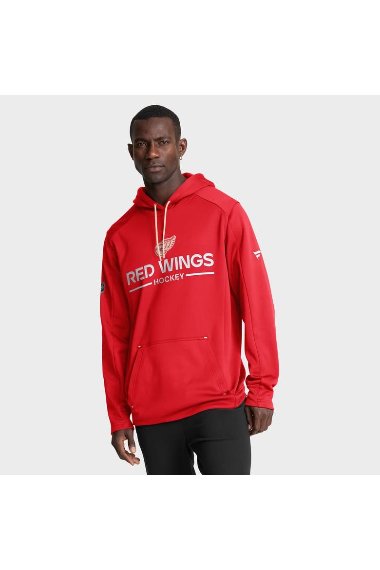 Men's Fanatics Red Detroit Red Wings Authentic Pro Centennial Rink Hoodie, Main, color, Red
