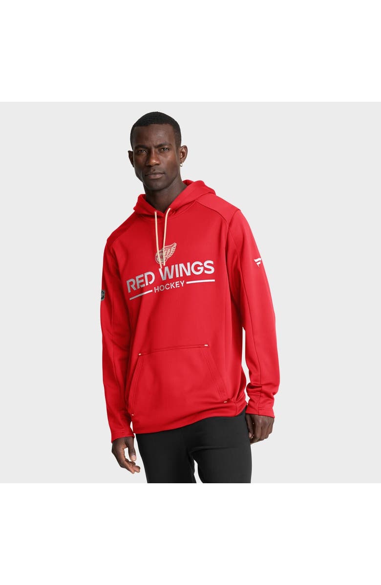 FANATICS Men's Fanatics Red Detroit Red Wings Authentic Pro Centennial Rink Hoodie, Main, color, Red