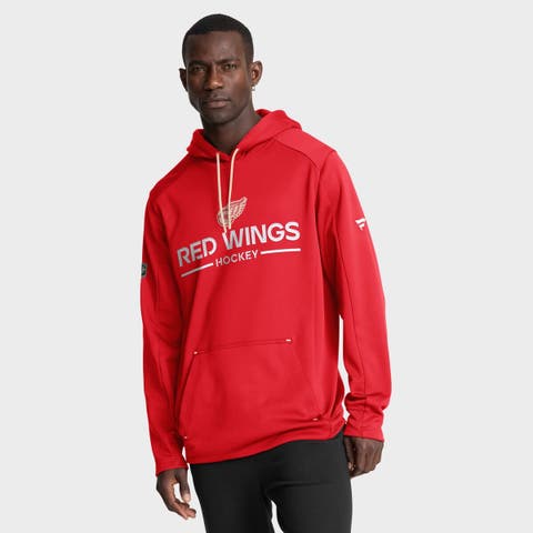 Men's Fanatics Red Detroit Red Wings Authentic Pro Centennial Rink Hoodie