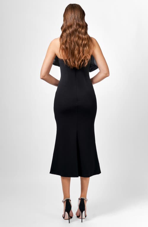 Bariano Kiarra Strapless Midi In Blue