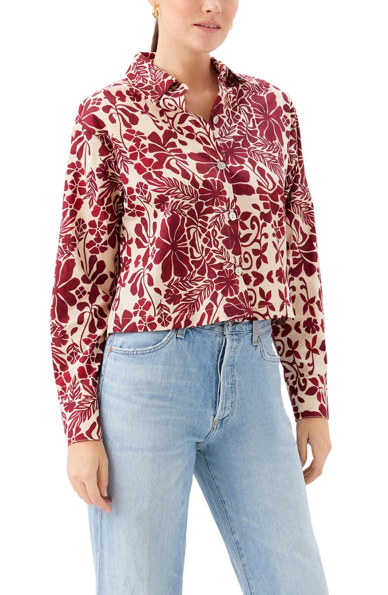 FIFTEEN TWENTY Lena Floral Cotton Button-Up Shirt, Alternate, color,