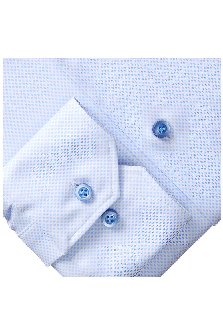 4Flex Modern Fit Diamond Print Knit Dress Shirt, Alternate, color, BRIGHT BLUE