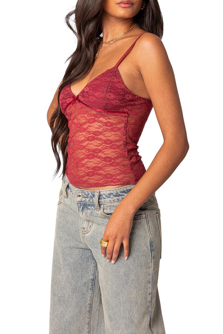 Eira Lace Camisole, Alternate, color, BORDU
