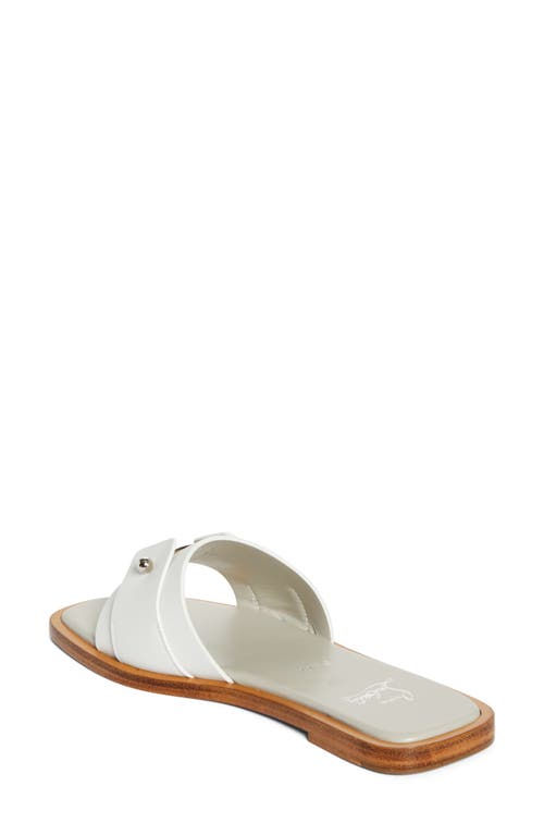 Christian Louboutin Chambelimule Donna Calf Leather Mules In Bianco/craie