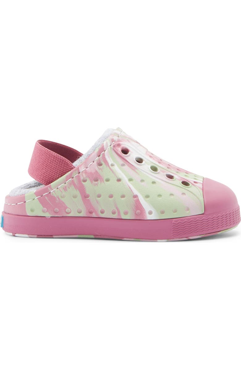 Native Shoes Kids' Jefferson French Terry Clog, Alternate, color, Twilight Pink Marble/ Pink